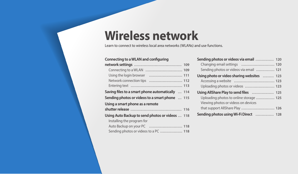 Playback/editing, Wireless network | Samsung EC-DV150FBPLUS User Manual | Page 85 / 163