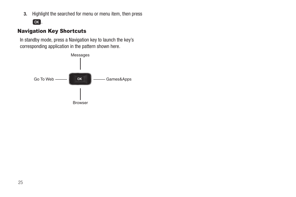 Navigation key shortcuts | Samsung SCH-R211ZKBCRI User Manual | Page 28 / 106