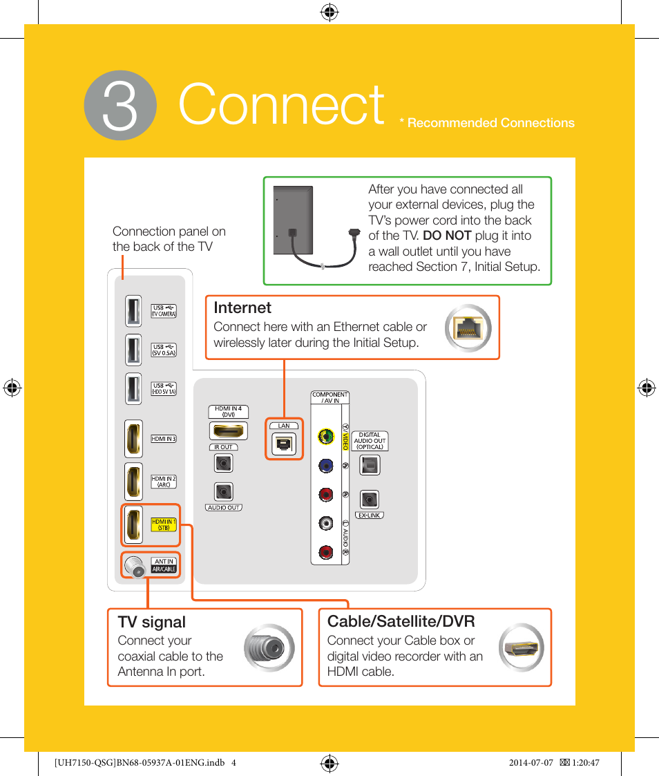 Connect | Samsung UN55H7150AFXZA User Manual | Page 4 / 12