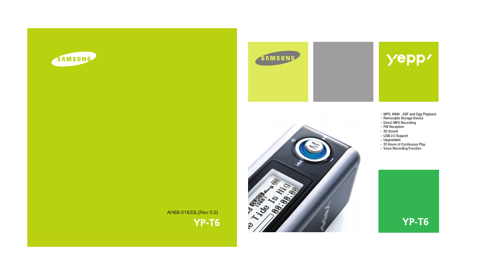 Samsung YP-T6HB-XAA User Manual | 32 pages