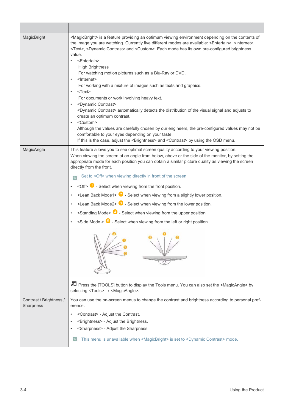 Samsung LS23PTNSF-ZA User Manual | Page 34 / 76