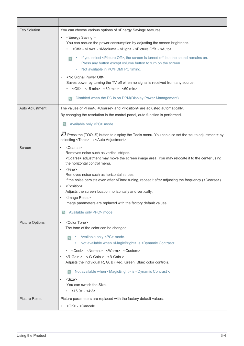 Samsung LS23PTNSF-ZA User Manual | Page 35 / 76