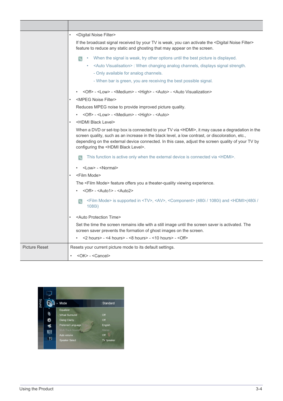 Sound | Samsung LS23PTNSF-ZA User Manual | Page 39 / 76