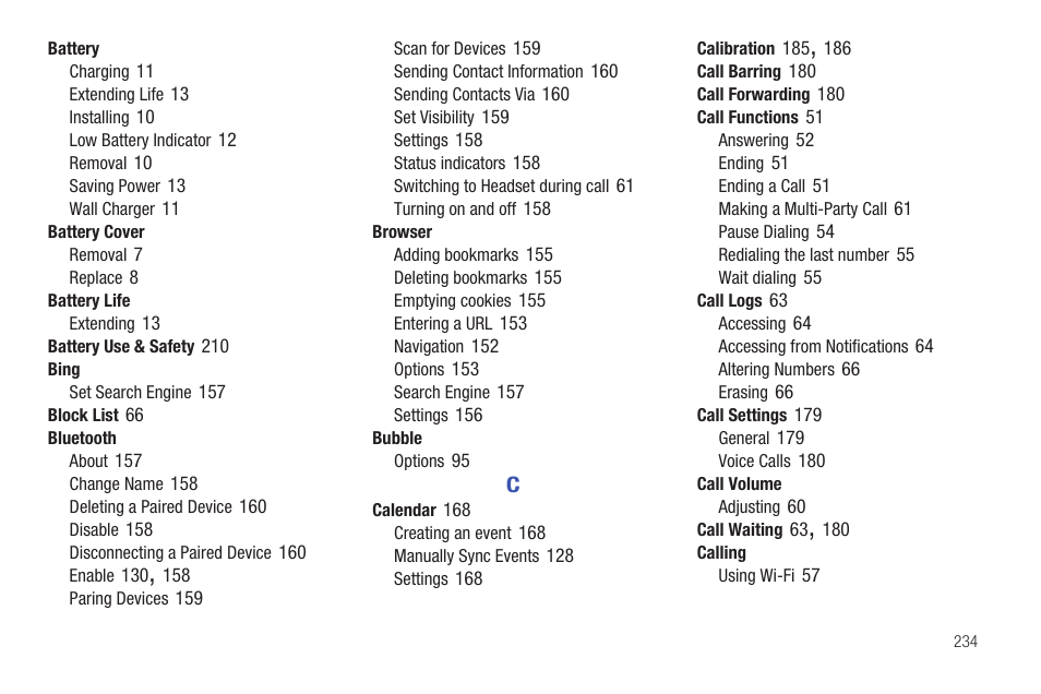 Samsung SGH-T959HAVTMB User Manual | Page 239 / 248