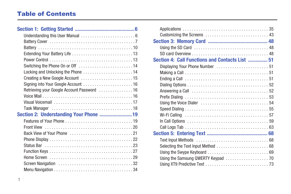 Samsung SGH-T959HAVTMB User Manual | Page 6 / 248