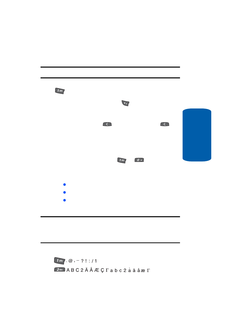 Using abc mode, Keys | Samsung SGH-X506HBAGEN User Manual | Page 55 / 196