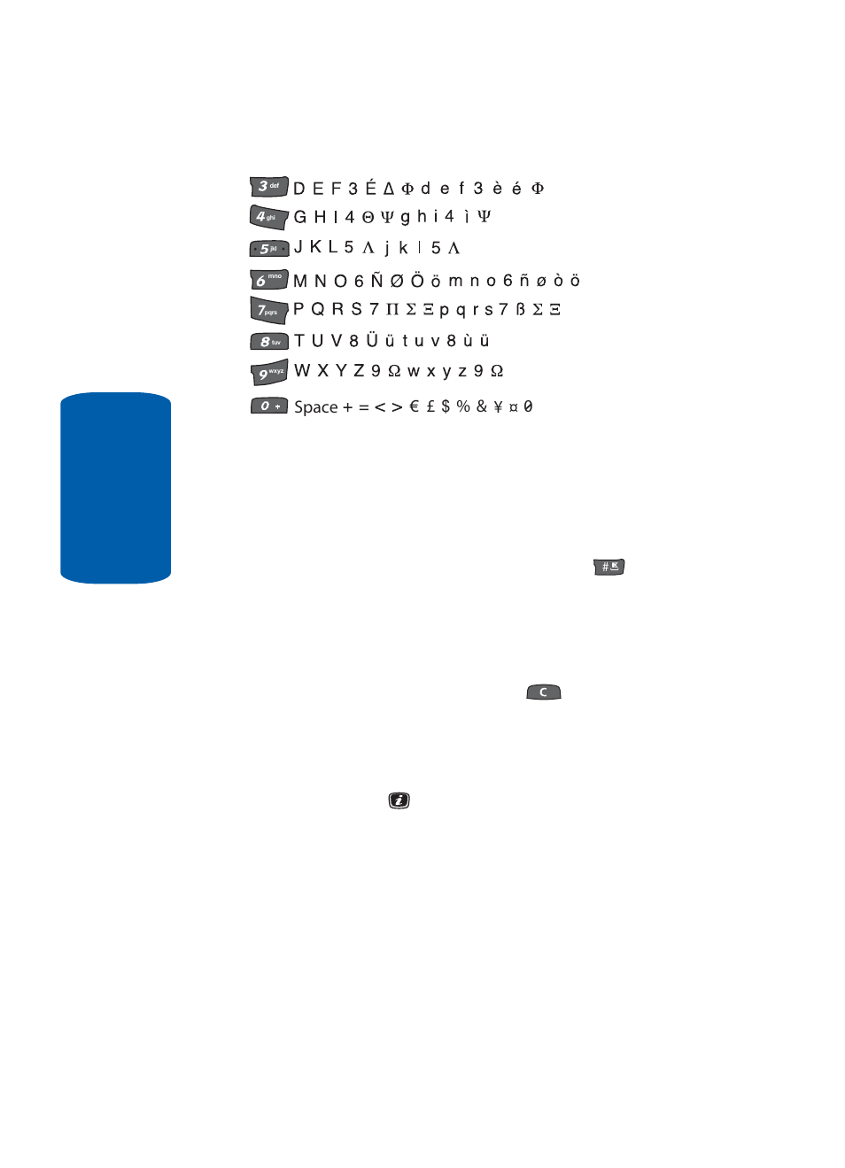 Using symbols, Using numbers, Using symbols using numbers | Samsung SGH-X506HBAGEN User Manual | Page 56 / 196