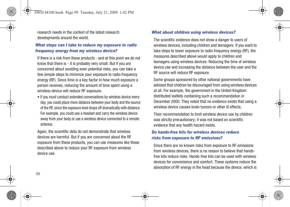 Samsung SWD-M100ZKECLW User Manual | Page 104 / 130