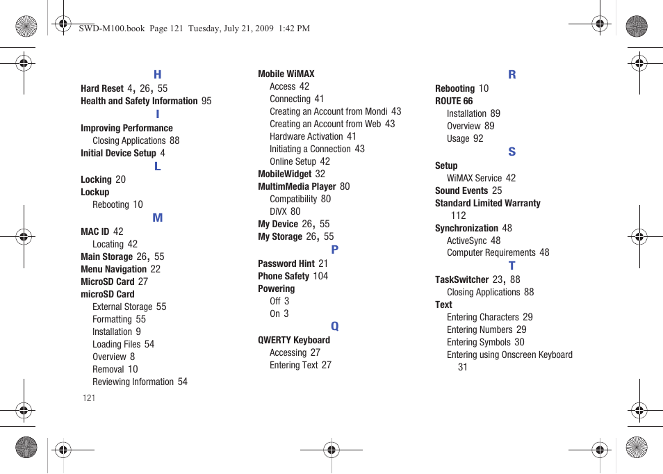 Samsung SWD-M100ZKECLW User Manual | Page 126 / 130