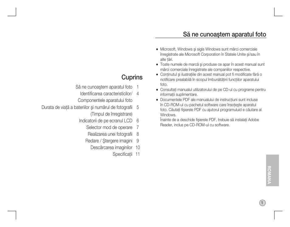 Cuprins să ne cunoaştem aparatul foto | Samsung EC-S760ZBBA-US User Manual | Page 130 / 162