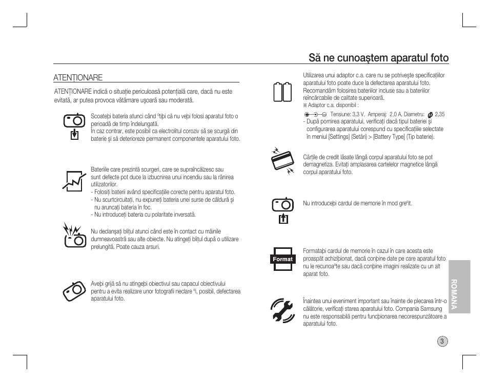 Să ne cunoaştem aparatul foto | Samsung EC-S760ZBBA-US User Manual | Page 132 / 162