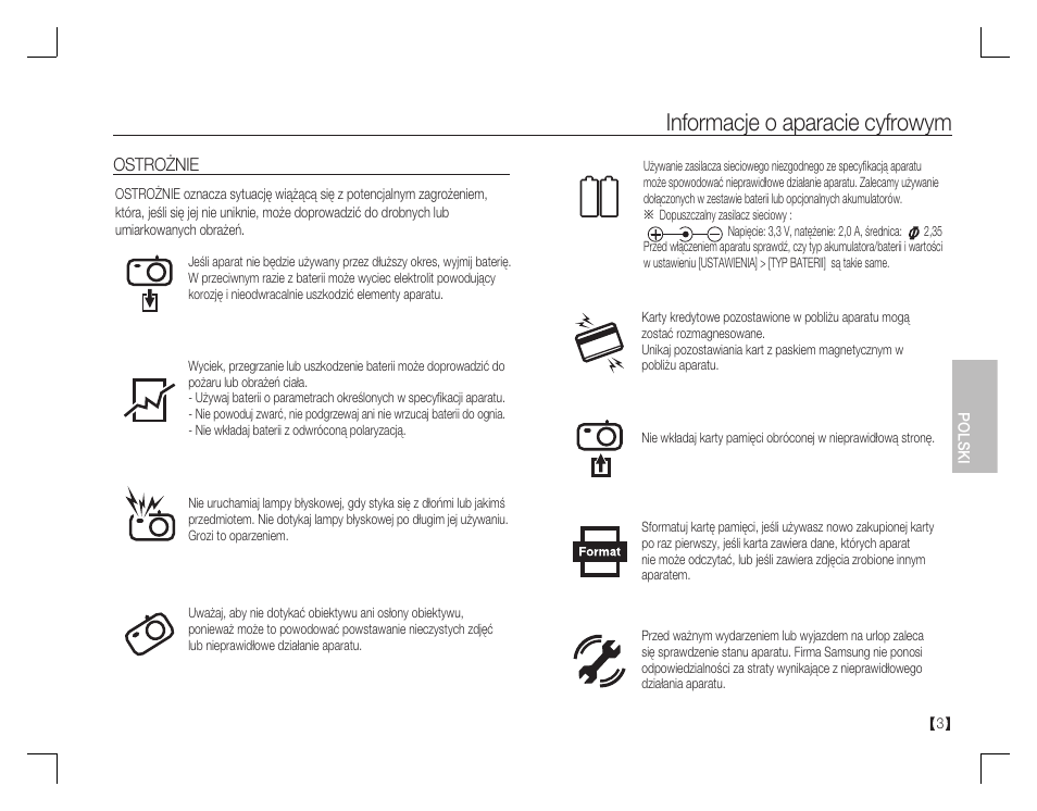 Informacje o aparacie cyfrowym | Samsung EC-S760ZBBA-US User Manual | Page 68 / 162