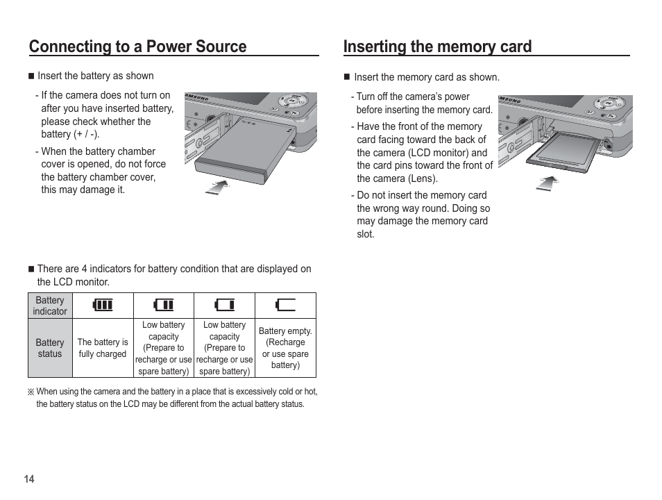 Connecting to a power source | Samsung EC-SL620ABP-US User Manual | Page 15 / 103