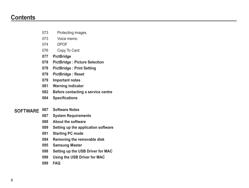 Samsung EC-SL620ABP-US User Manual | Page 7 / 103