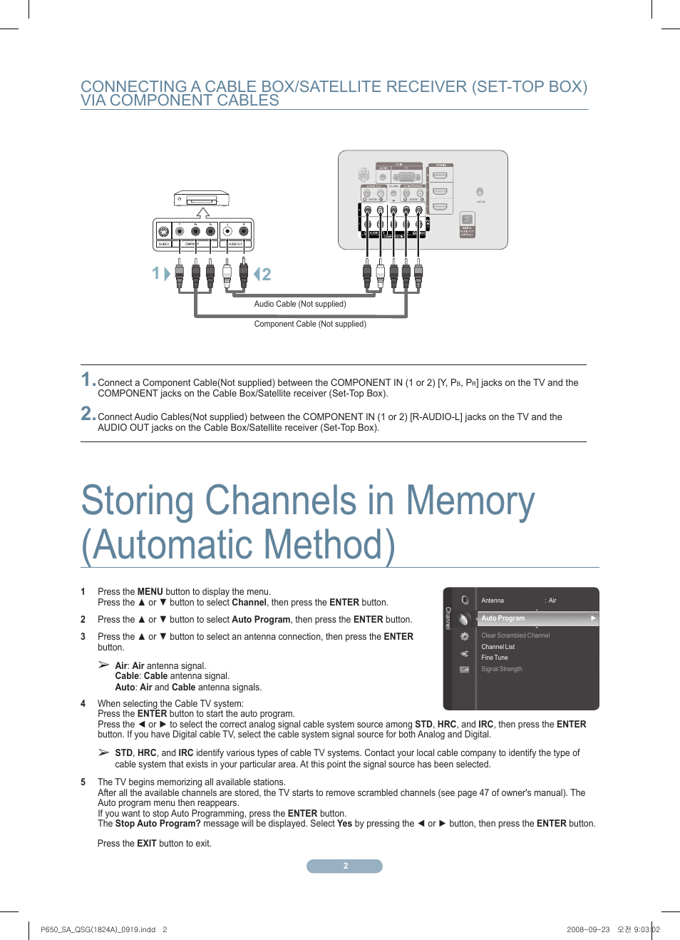 Samsung PL50A650T1RXZP User Manual | Page 3 / 5