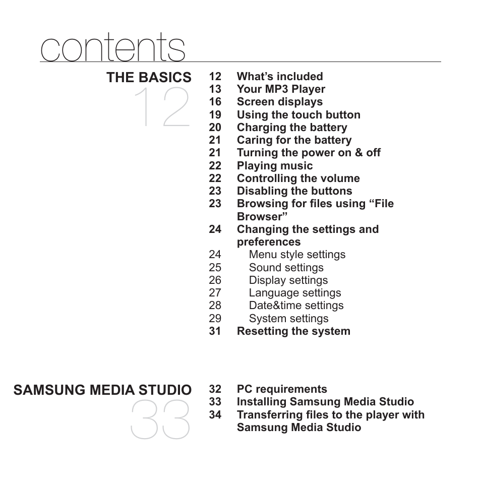 Samsung YP-T10JAUY-XAA User Manual | Page 8 / 107