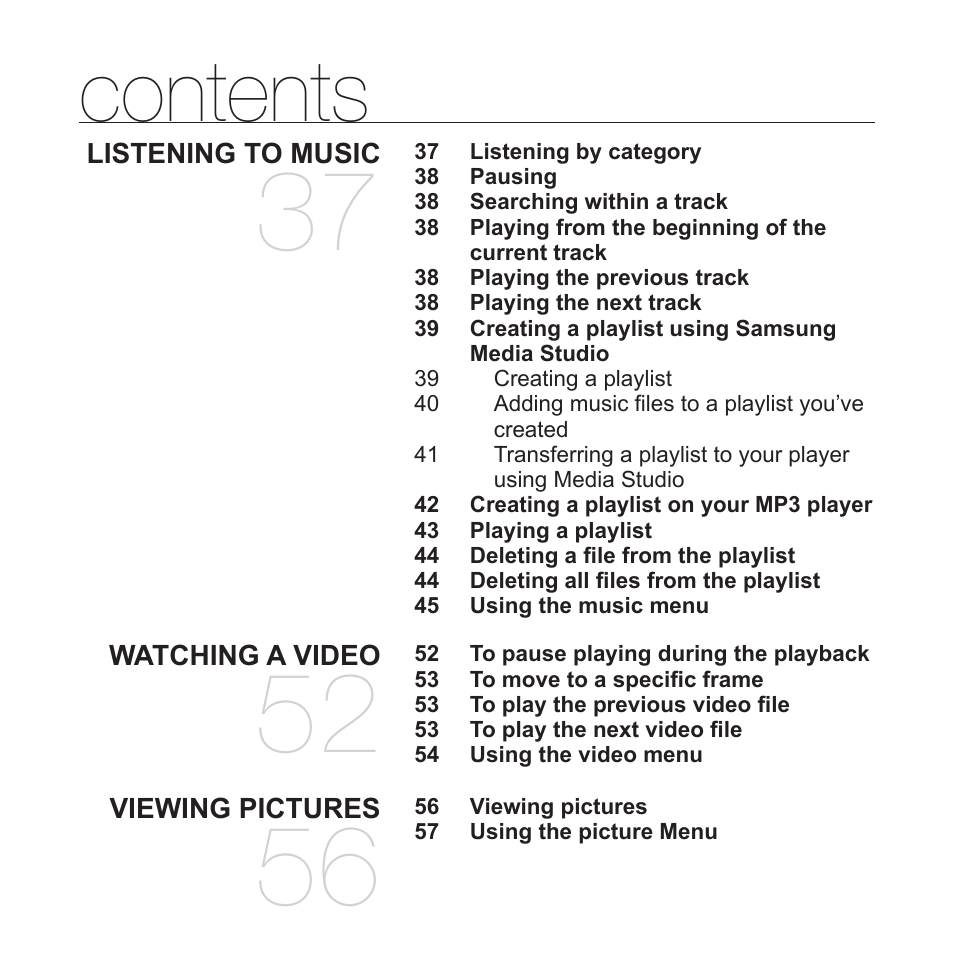 Samsung YP-T10JAUY-XAA User Manual | Page 9 / 107