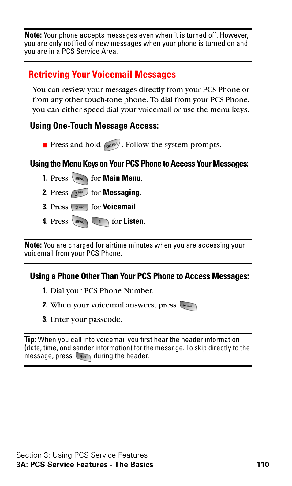 Retrieving your voicemail messages | Samsung SPH-A600ZSSXAR User Manual | Page 118 / 178