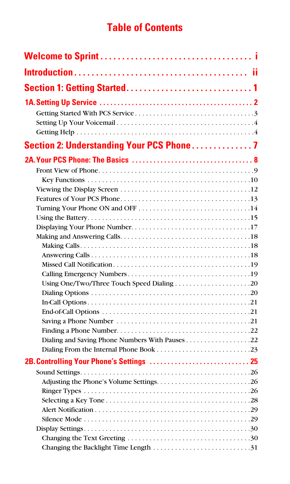 Samsung SPH-A600ZSSXAR User Manual | Page 2 / 178