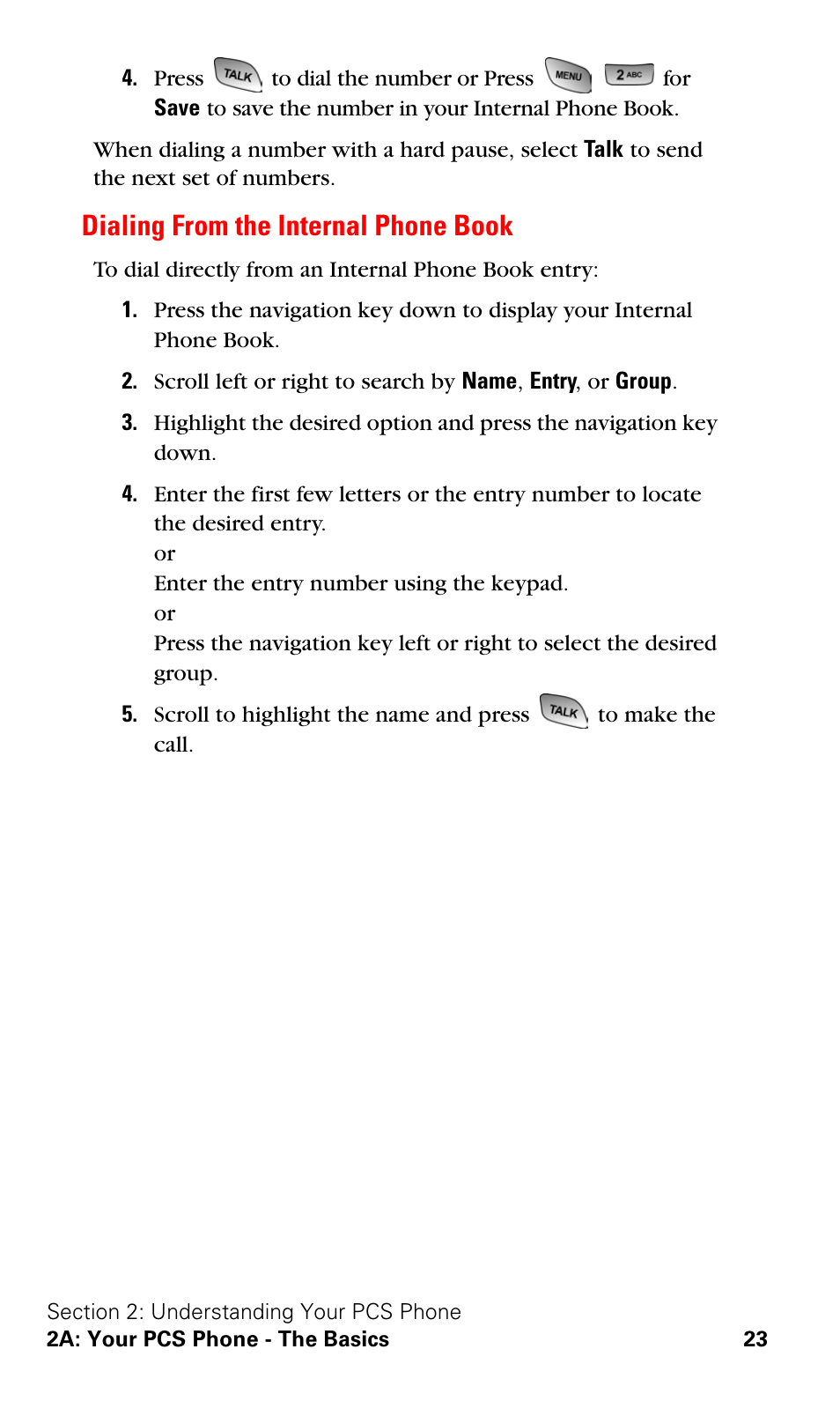 Dialing from the internal phone book | Samsung SPH-A600ZSSXAR User Manual | Page 31 / 178