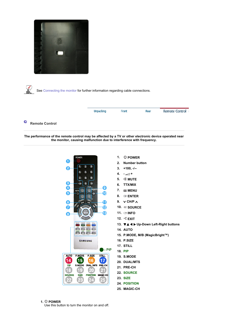 Setup | Samsung LS19DOCSSK-XBM User Manual | Page 15 / 54