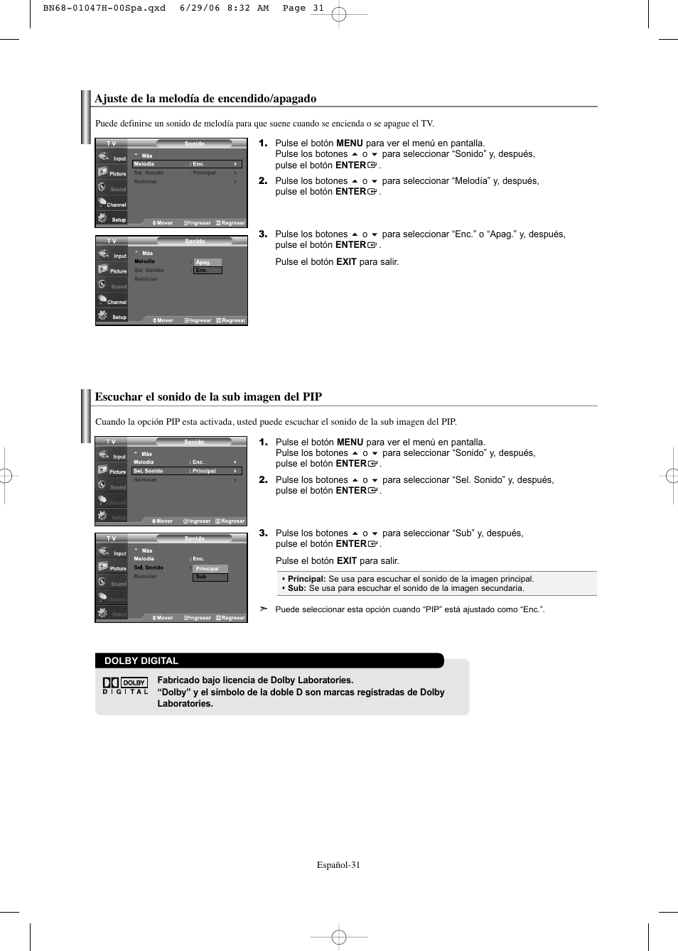 Samsung LNS3296DX-XAA User Manual | Page 151 / 179