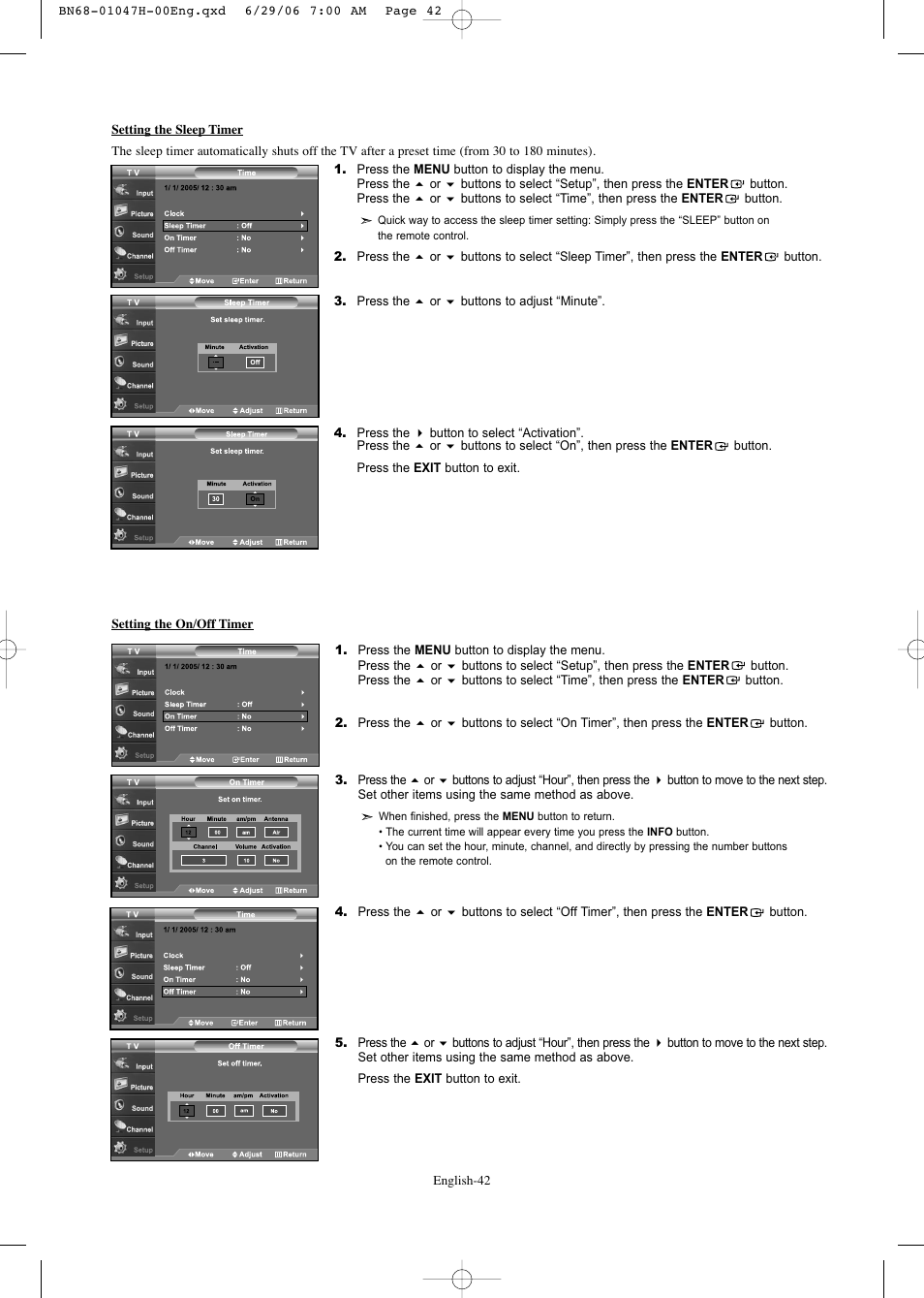 Samsung LNS3296DX-XAA User Manual | Page 44 / 179