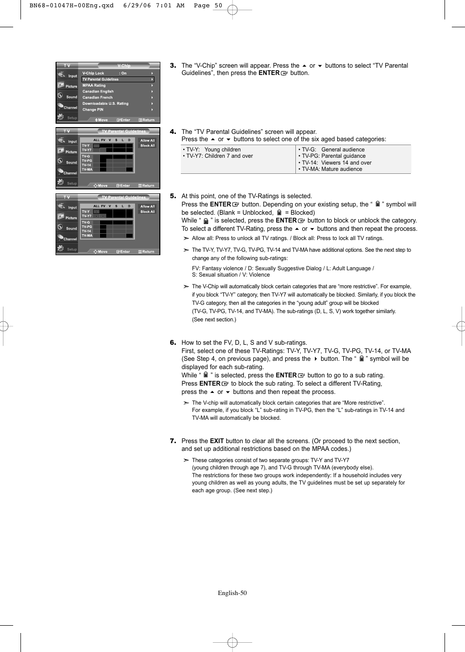 Samsung LNS3296DX-XAA User Manual | Page 52 / 179