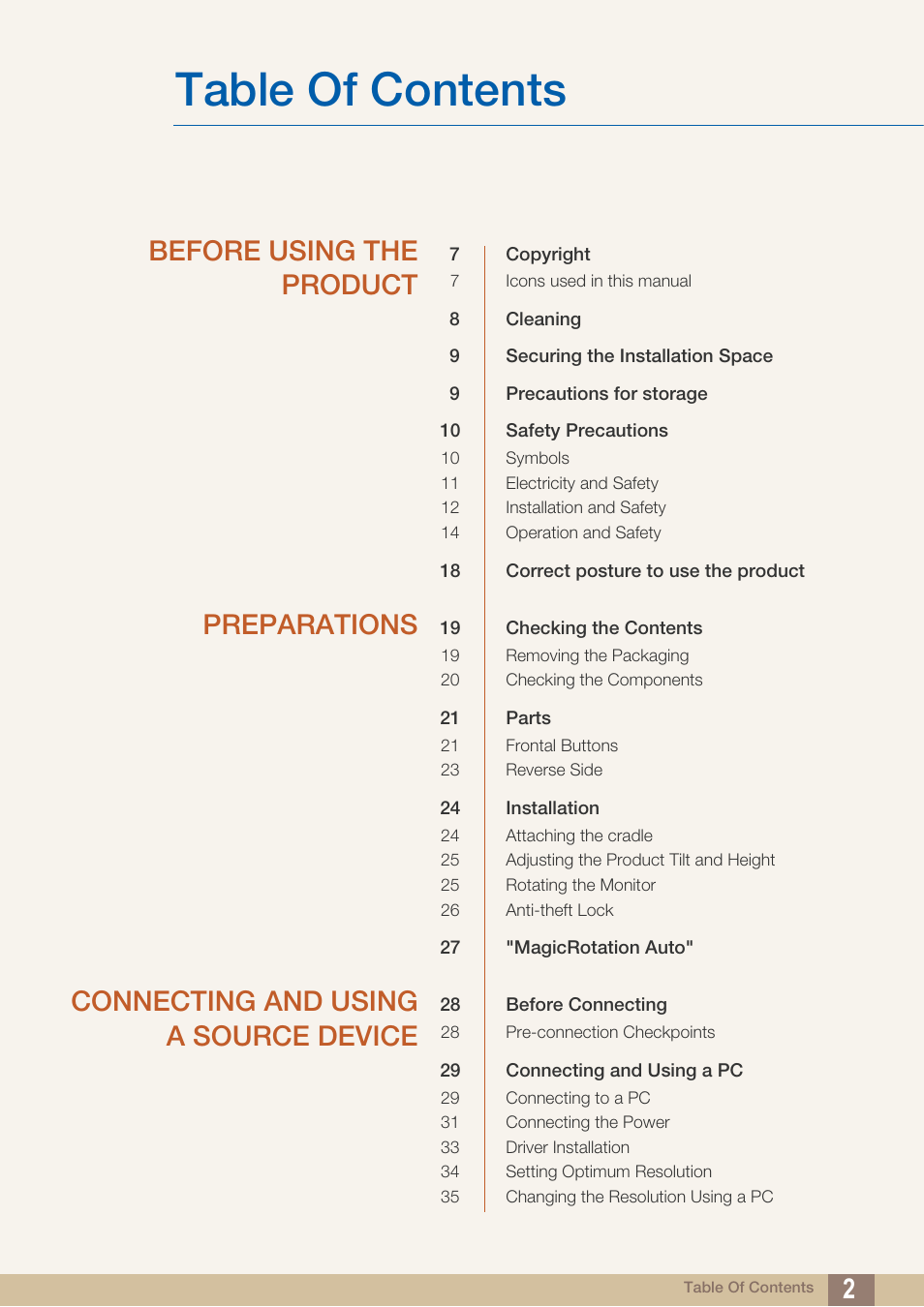 Samsung LS27C750PS-ZA User Manual | Page 2 / 98