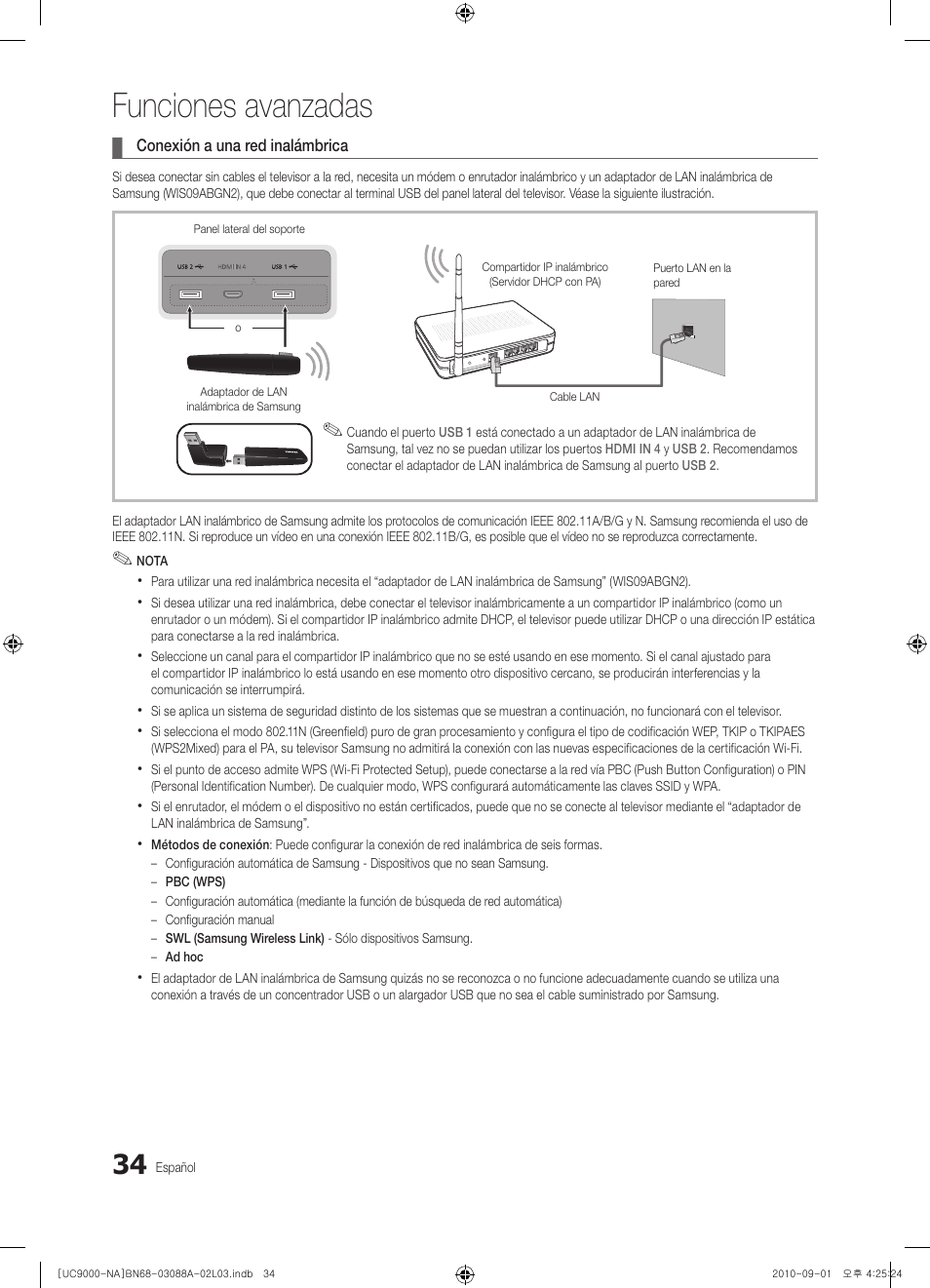 Funciones avanzadas | Samsung UN55C9000ZFXZA User Manual | Page 103 / 208
