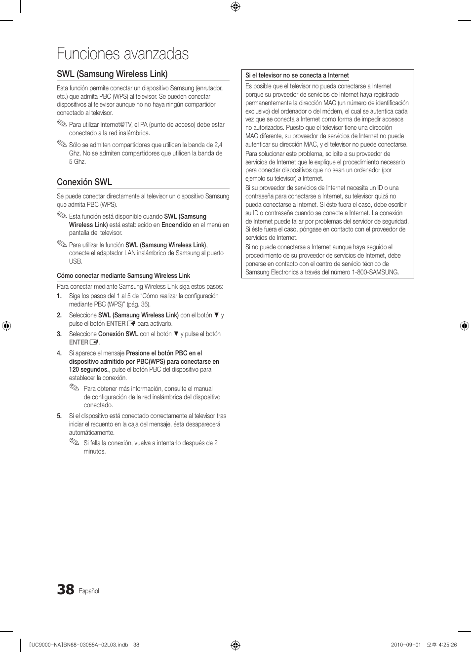 Funciones avanzadas | Samsung UN55C9000ZFXZA User Manual | Page 107 / 208