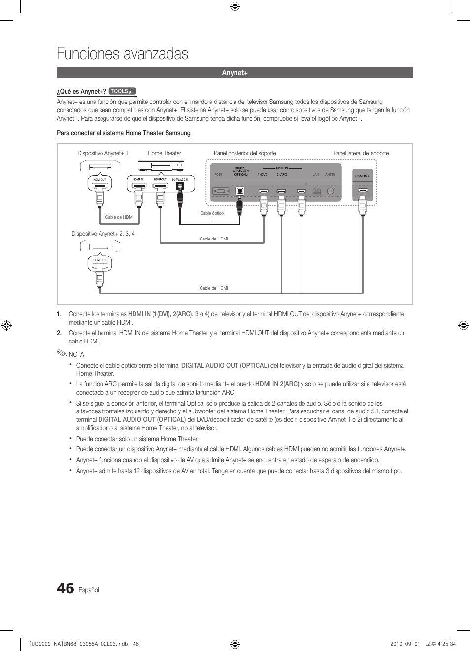 Funciones avanzadas | Samsung UN55C9000ZFXZA User Manual | Page 115 / 208