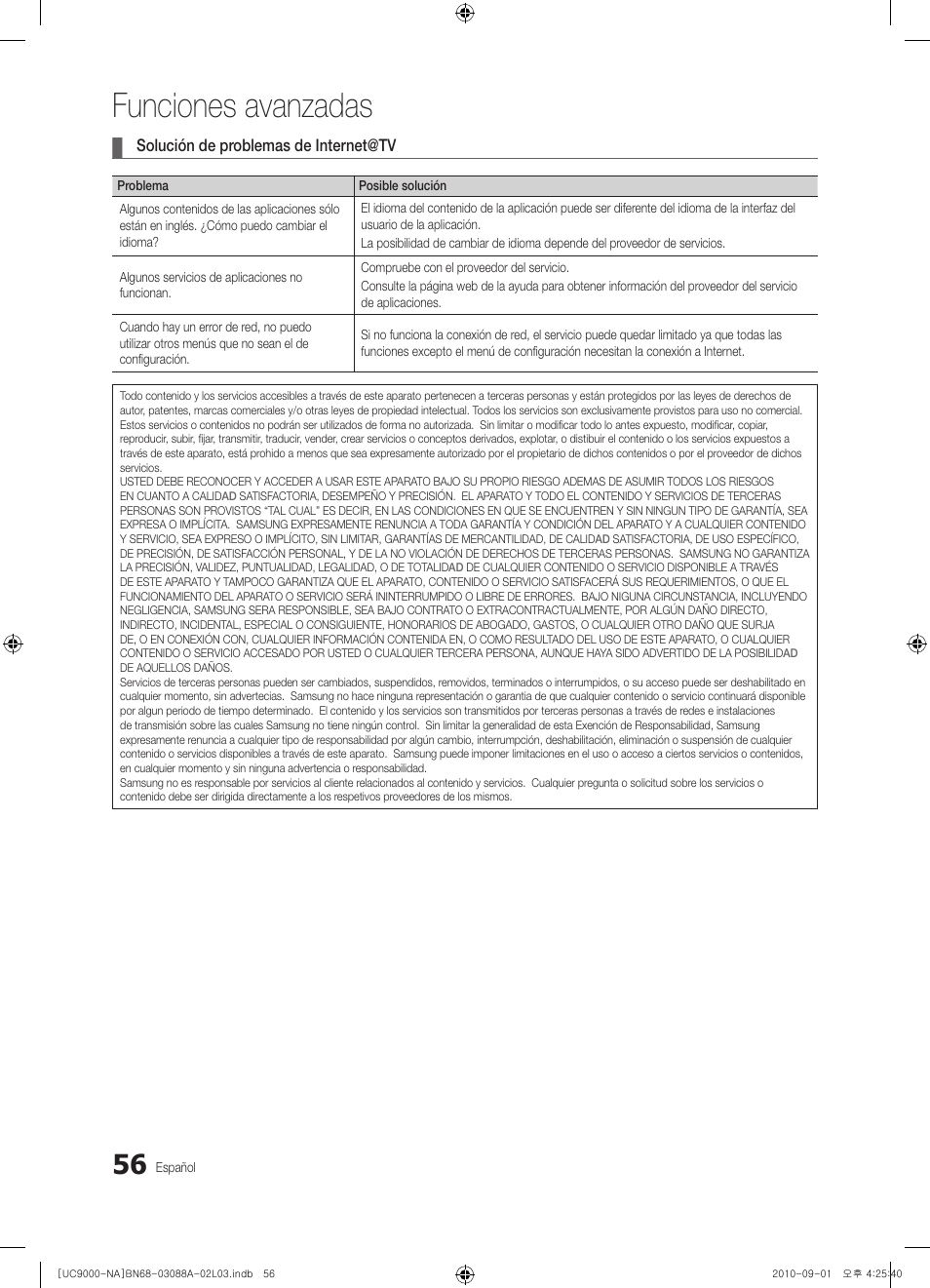 Funciones avanzadas | Samsung UN55C9000ZFXZA User Manual | Page 125 / 208