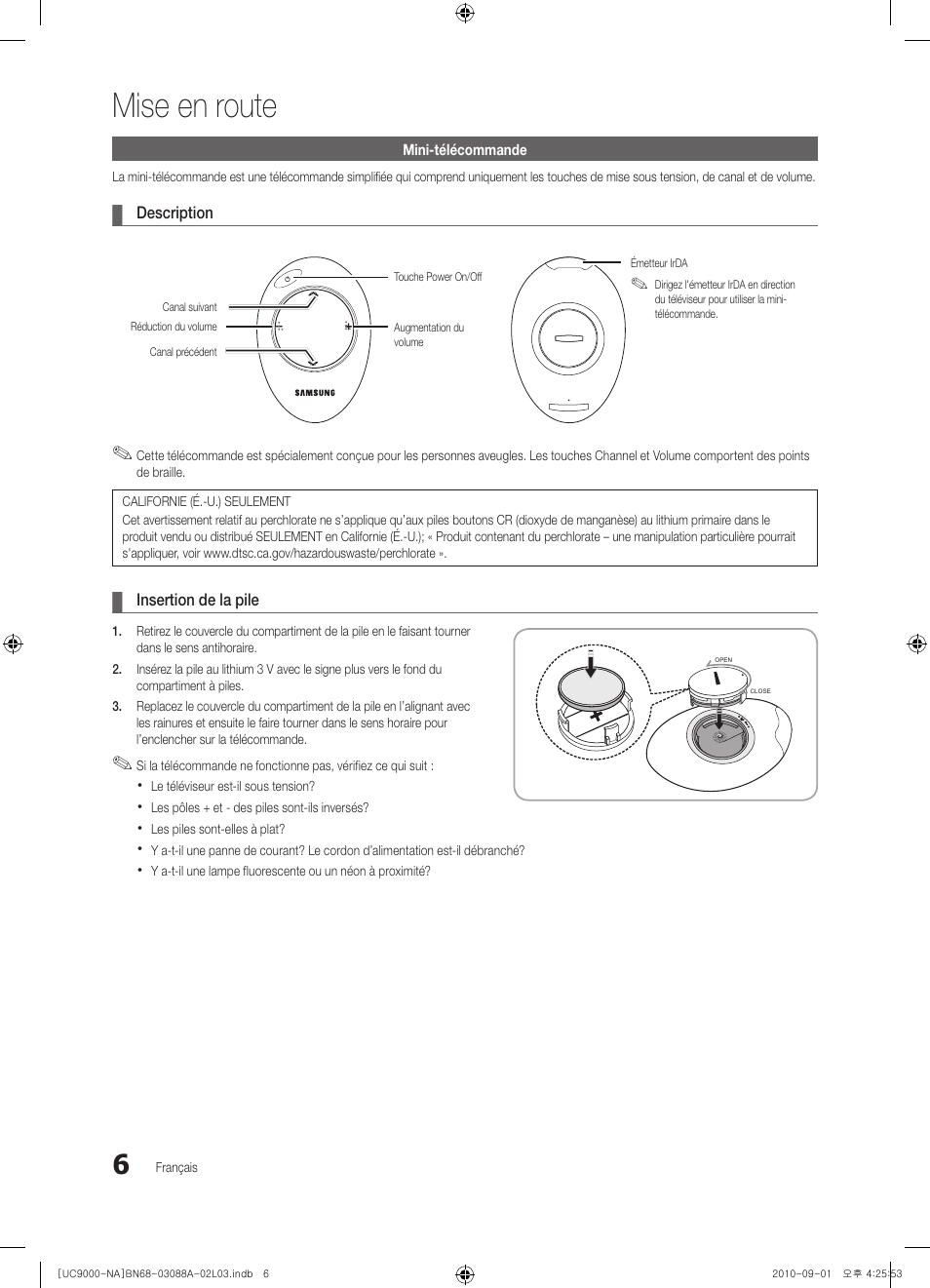 Mise en route | Samsung UN55C9000ZFXZA User Manual | Page 144 / 208