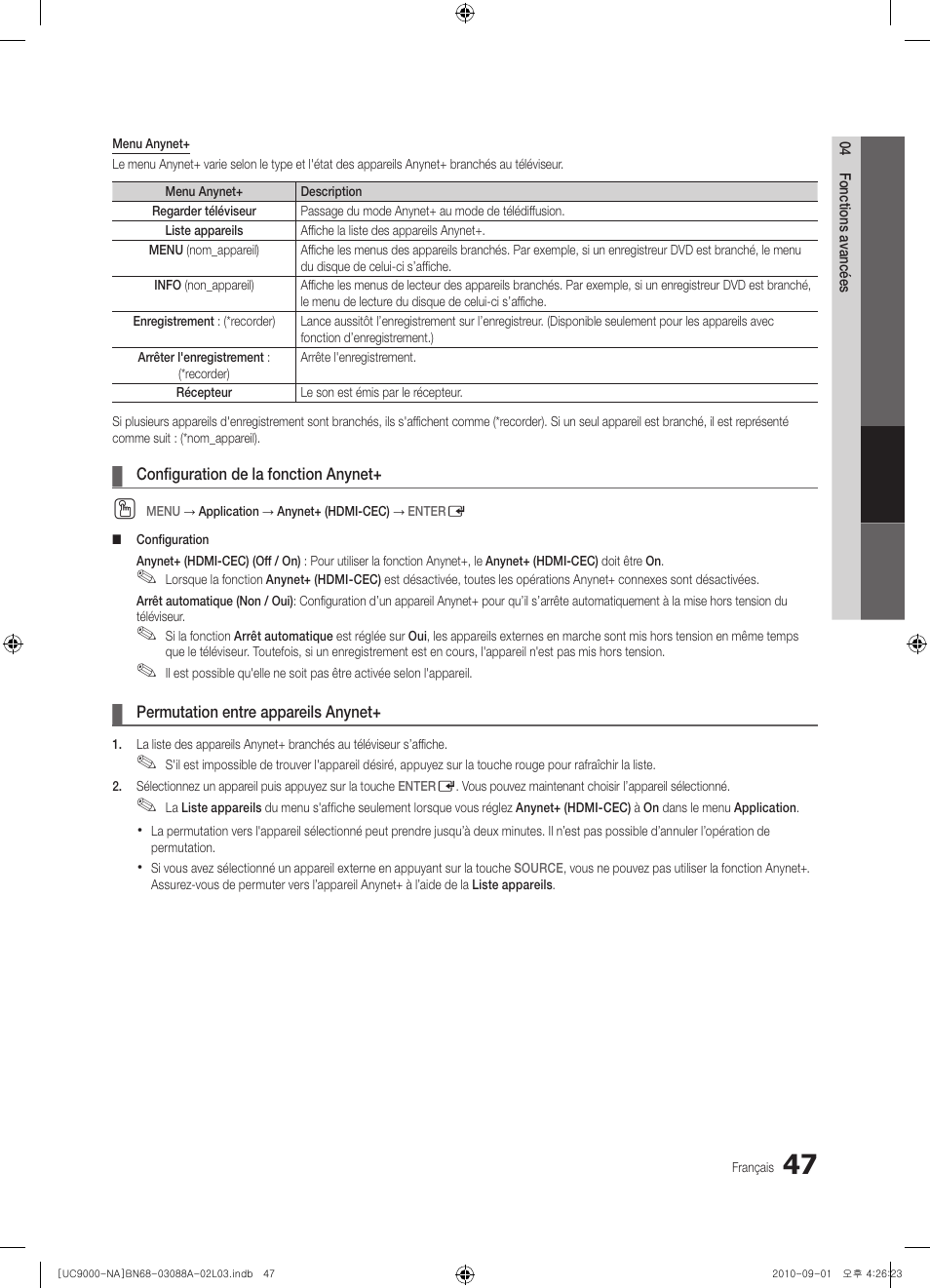 Samsung UN55C9000ZFXZA User Manual | Page 185 / 208