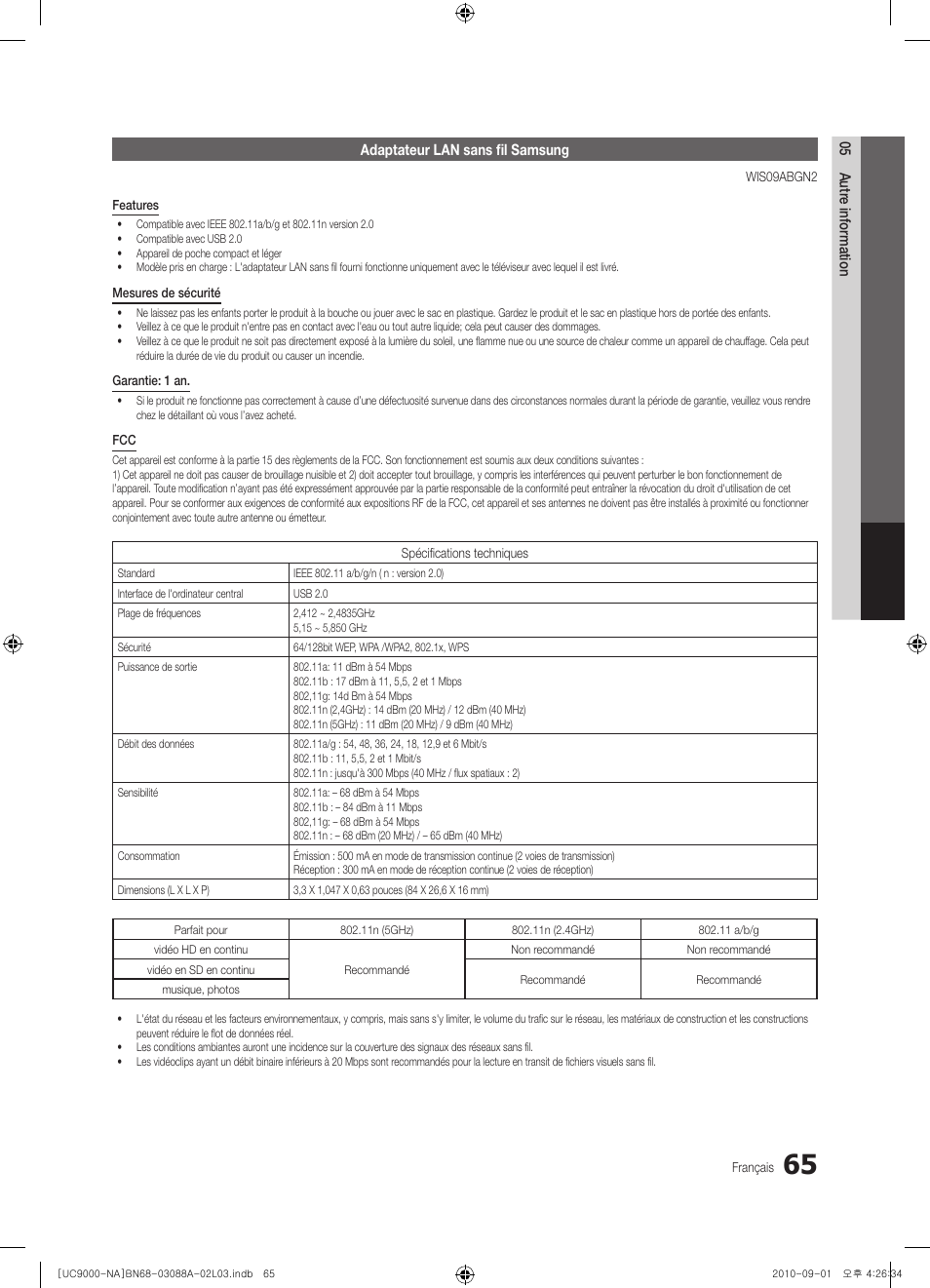 Samsung UN55C9000ZFXZA User Manual | Page 203 / 208