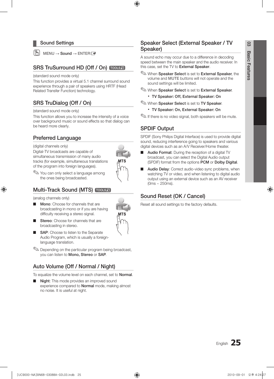 Samsung UN55C9000ZFXZA User Manual | Page 25 / 208