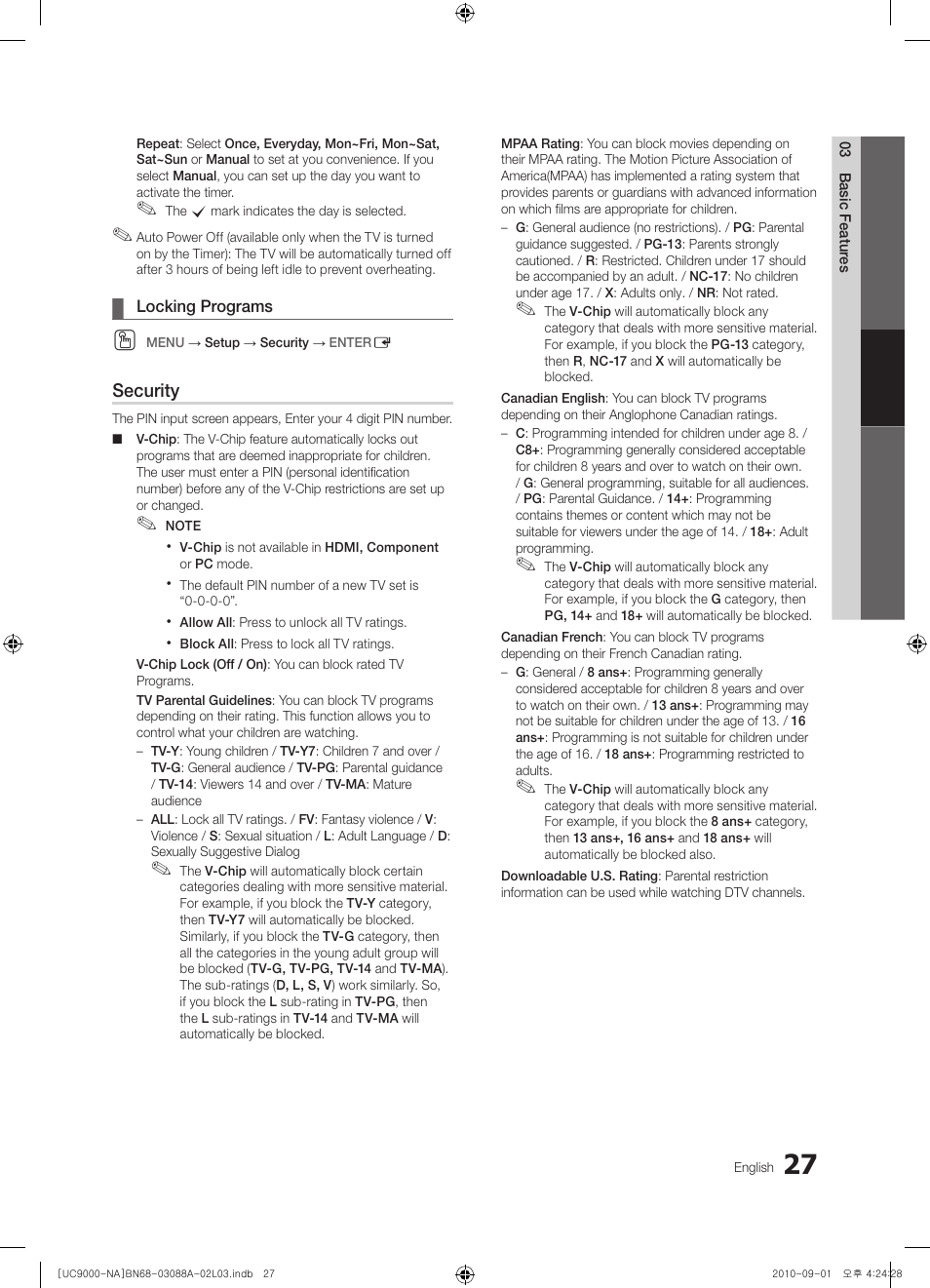 Samsung UN55C9000ZFXZA User Manual | Page 27 / 208