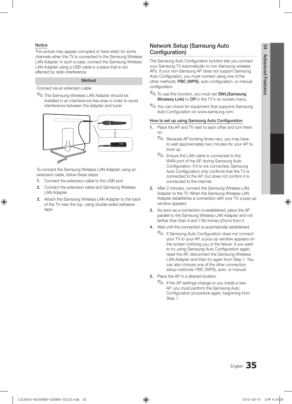 Samsung UN55C9000ZFXZA User Manual | Page 35 / 208