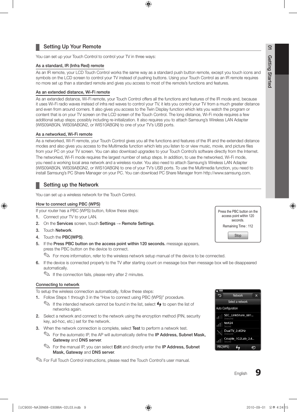 Samsung UN55C9000ZFXZA User Manual | Page 9 / 208