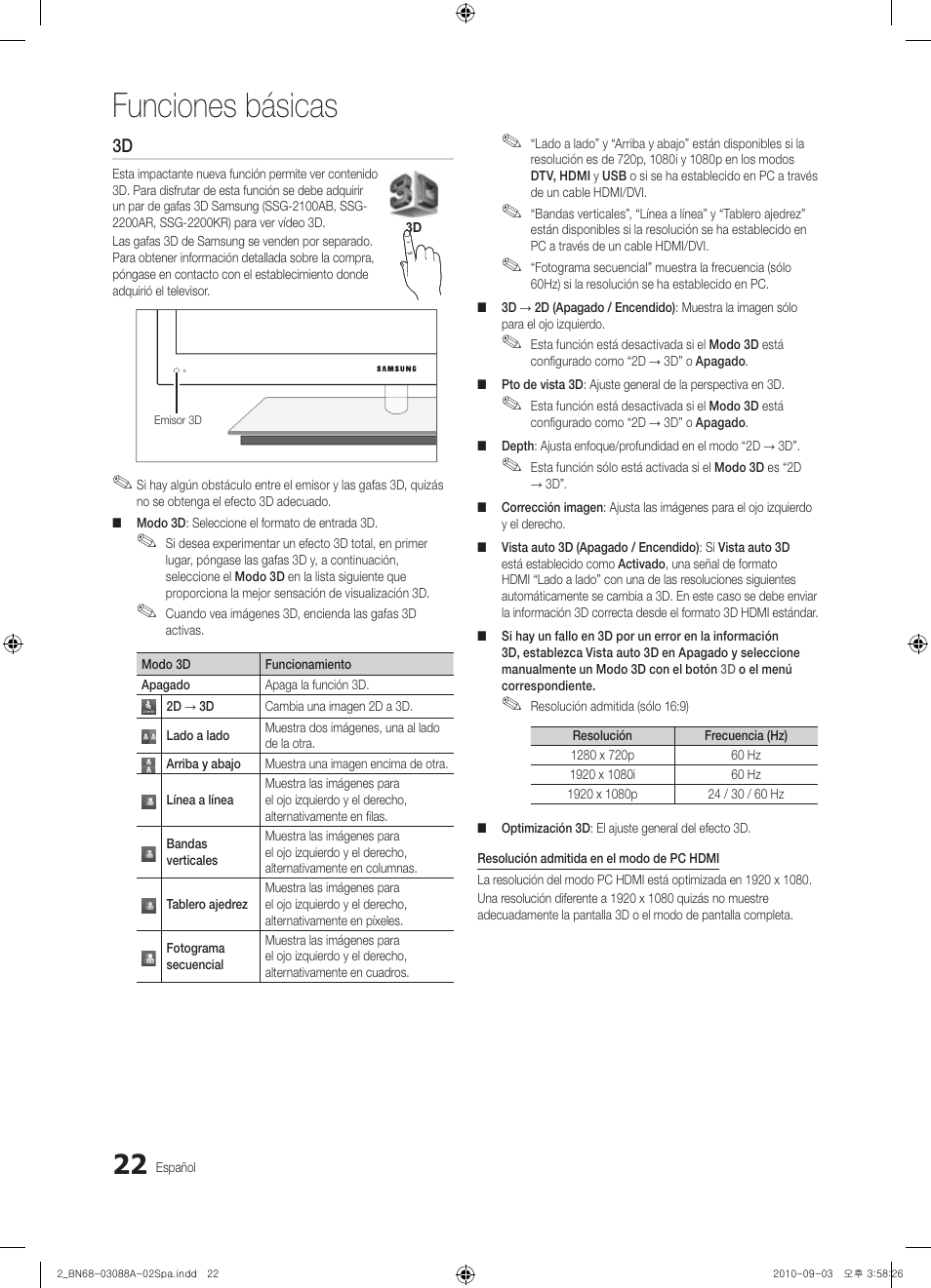 Funciones básicas | Samsung UN55C9000ZFXZA User Manual | Page 91 / 208