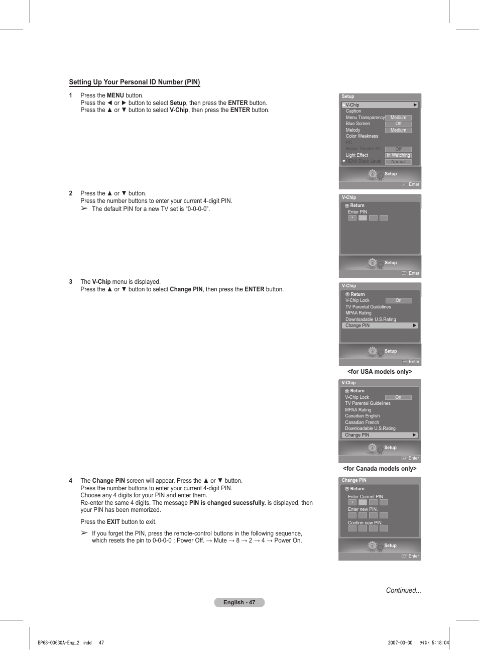 Samsung HLT5676SX-XAA User Manual | Page 47 / 160