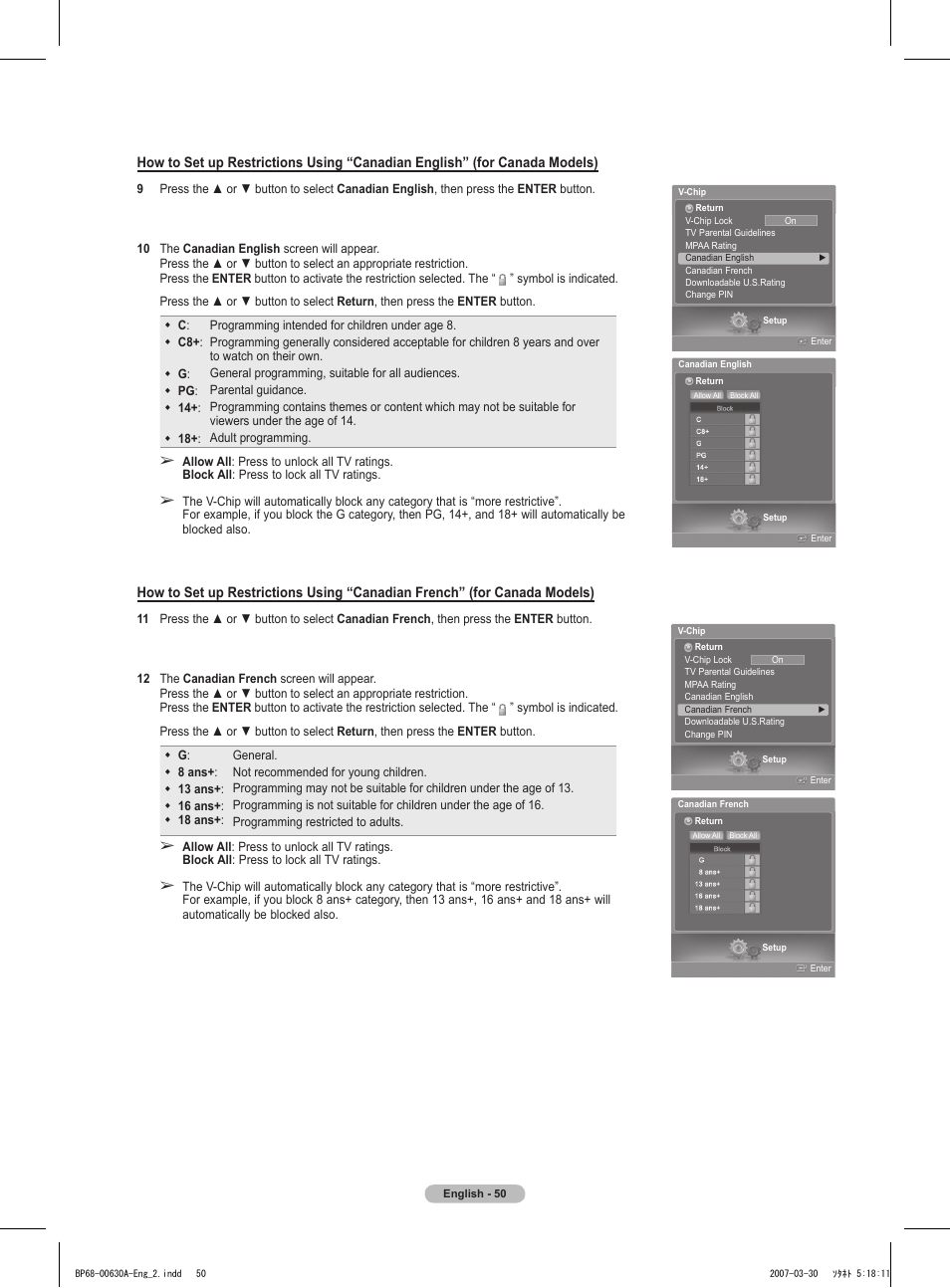 Samsung HLT5676SX-XAA User Manual | Page 50 / 160