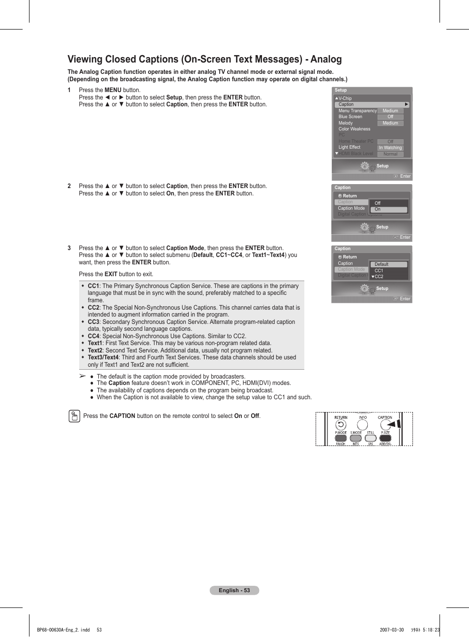 Samsung HLT5676SX-XAA User Manual | Page 53 / 160