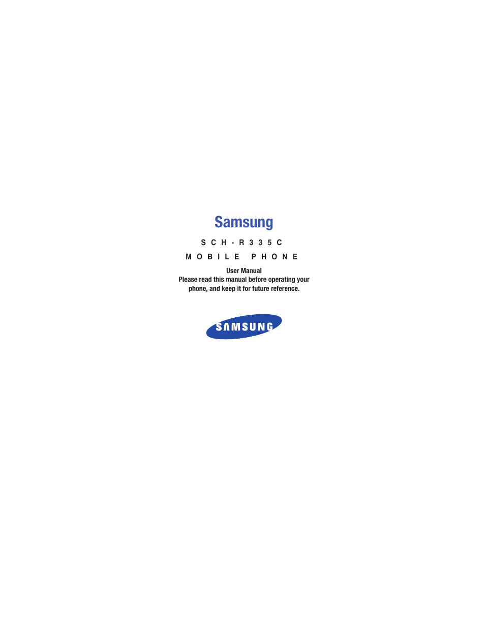 Samsung SCH-R335MSATRF User Manual | 108 pages