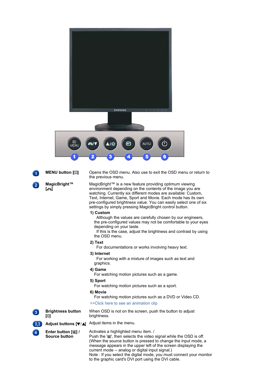 Front, Rear | Samsung LS17HADKBV-XAA User Manual | Page 12 / 77