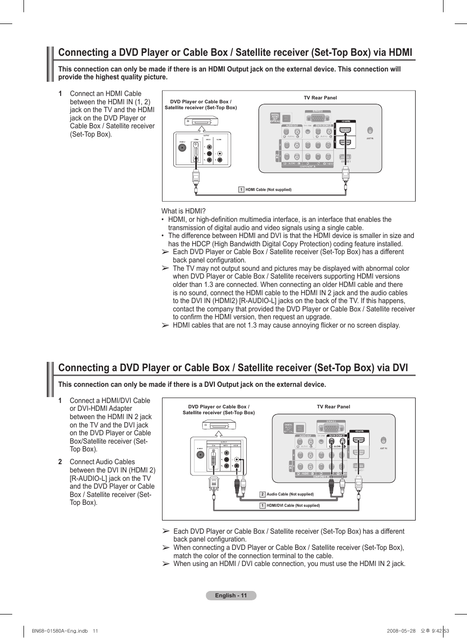 Samsung PN50A510P3FXZA User Manual | Page 11 / 162