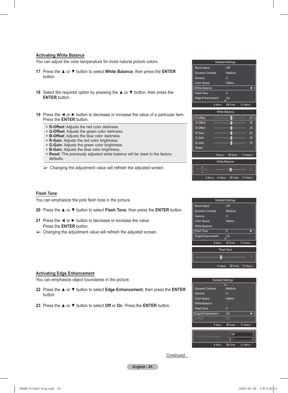 Samsung PN50A510P3FXZA User Manual | Page 25 / 162