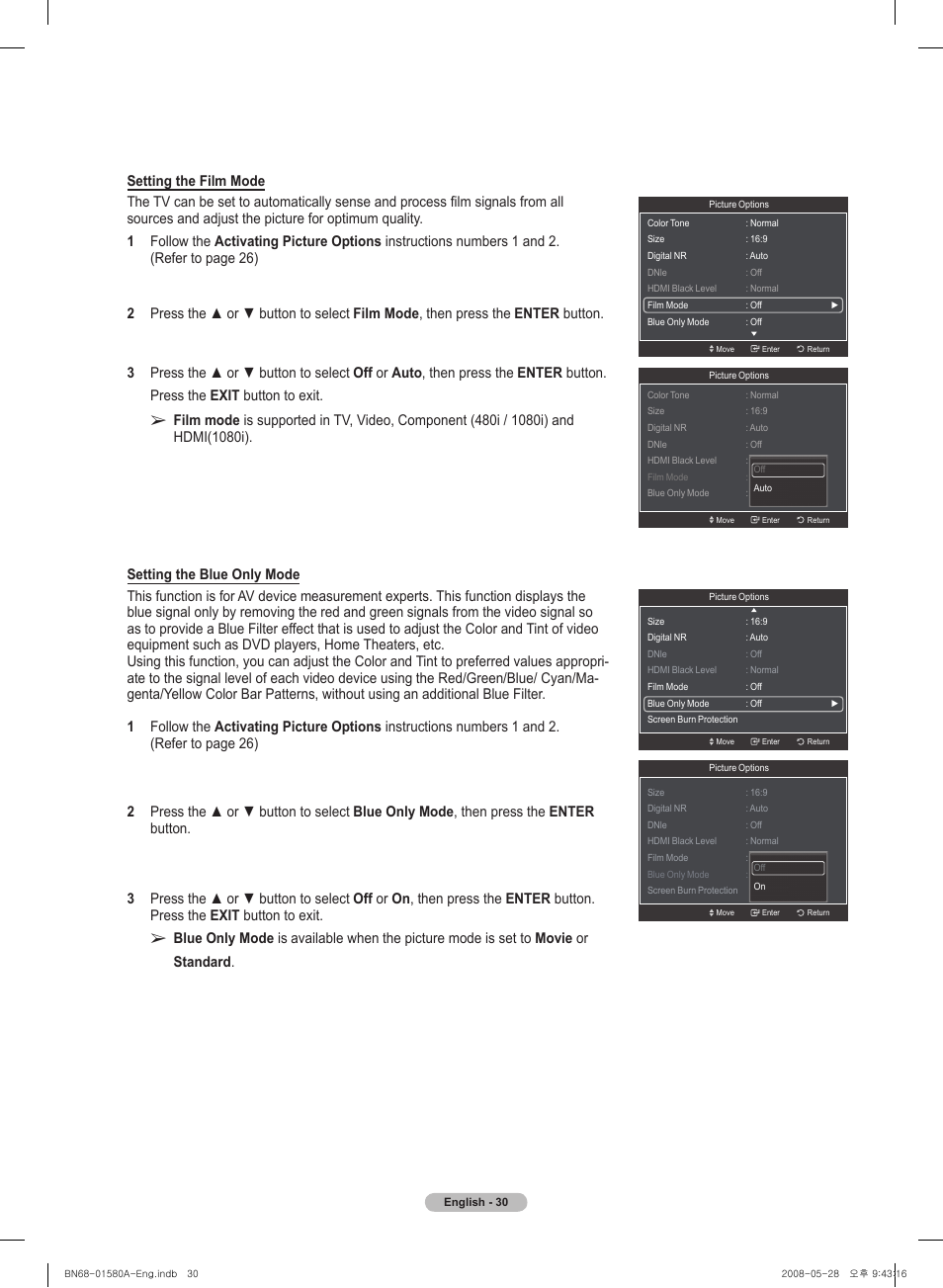 Samsung PN50A510P3FXZA User Manual | Page 30 / 162