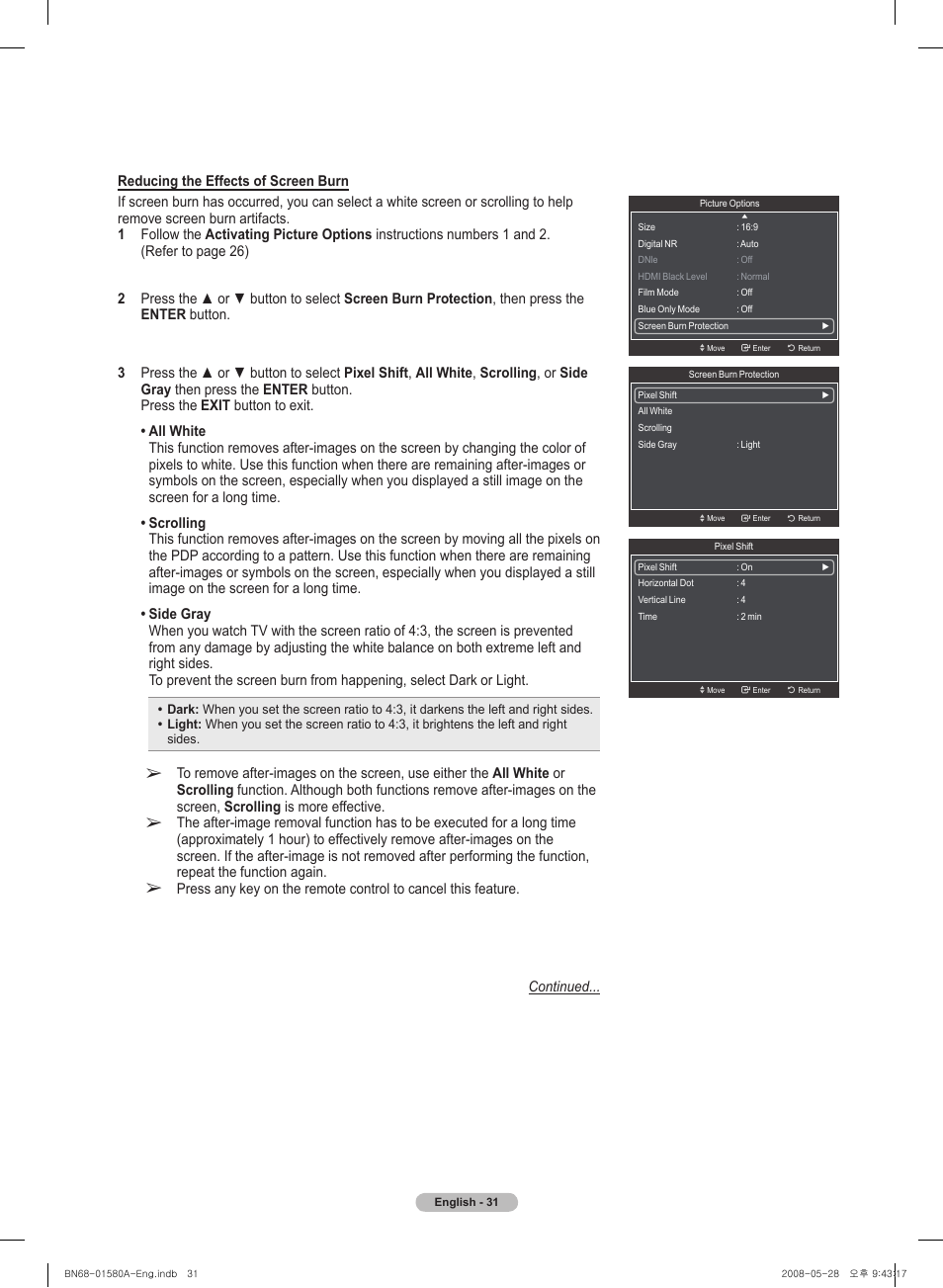 Samsung PN50A510P3FXZA User Manual | Page 31 / 162